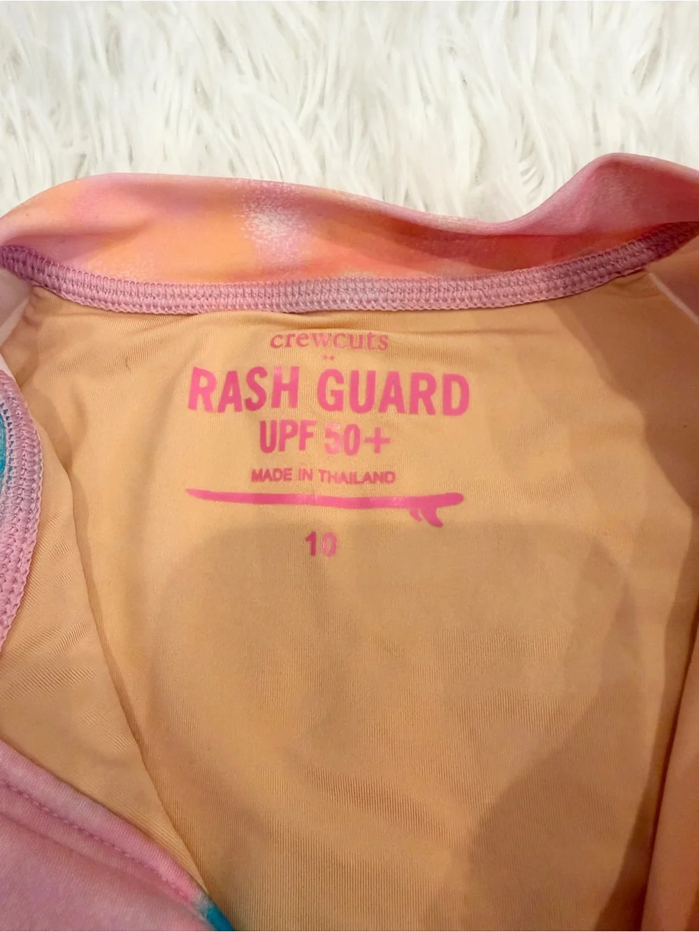 Crewcuts Rashguard Swimsuit Tie Dye 10 Bathing Suit